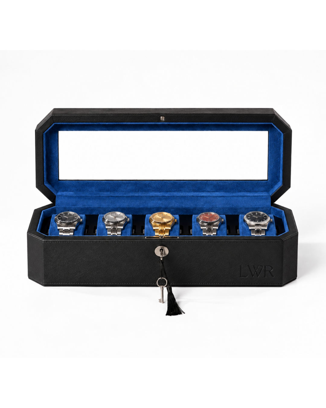 The Duchess 5 slot box - Black X blue