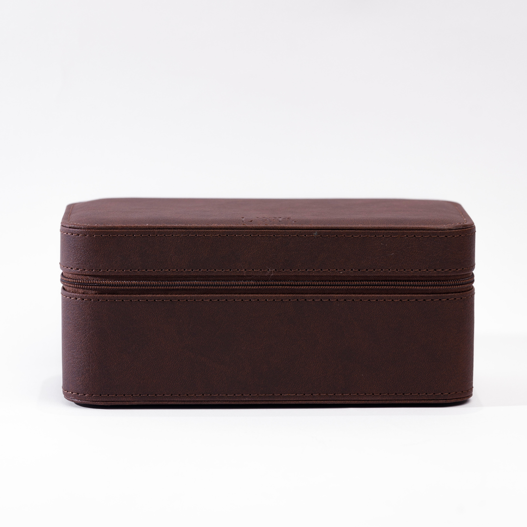 Russet Brown Watch Box - 3 Slot