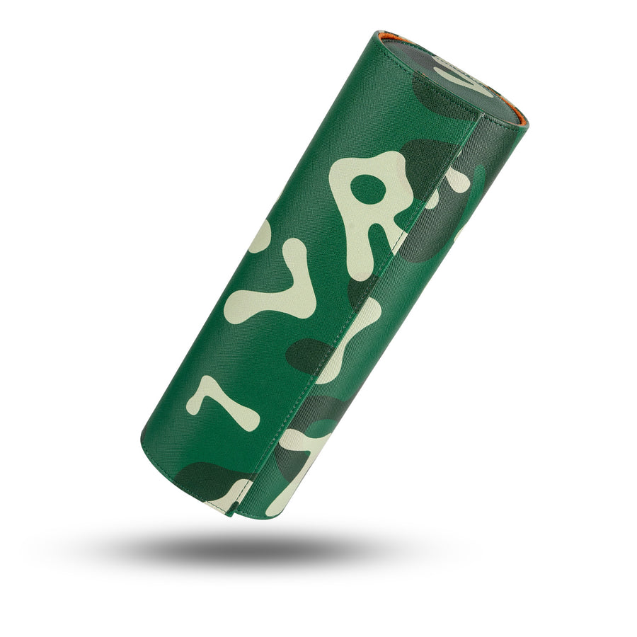 Green Camo 4-slot watch roll